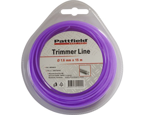 Pattfield Trimmerfaden Nylon, 1.6mm, 15m