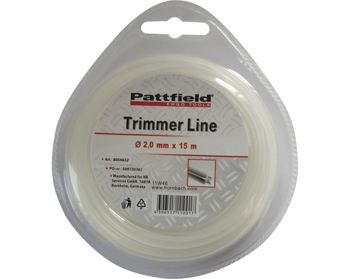 Pattfield Trimmerfaden Nylon, 2.0mm, 15m
