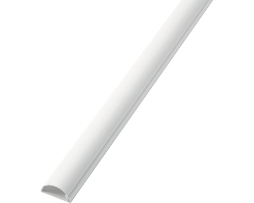 Conduit semi-circulaire 30015 30x15 mm blanc 2m Goulotte de protection de câbles en plastique