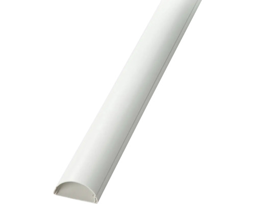 Conduit semi-circulaire 50025 50x25 mm blanc 2m Goulotte de câbles en plastique
