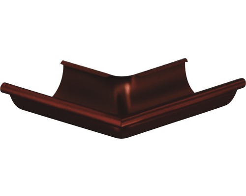 PRECIT Aussenwinkel Stahl halbrund 90 Grad schokoladenbraun RAL 8017 NW 125 mm-0