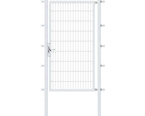 Stabgitter-Einzeltor ALBERTS Flexo 100 x 180 cm inkl. Pfosten 6 x 6 cm feuerverzinkt