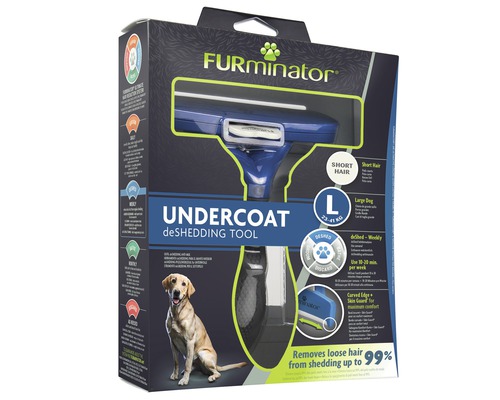 FURminator Unterfell deShedding Werkzeug für große Hunde mit kurzem Fell