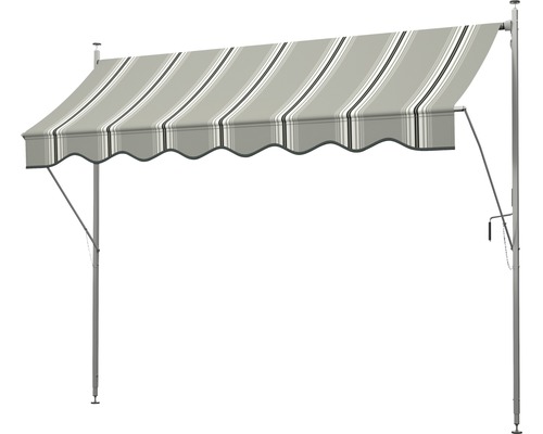 Freistehende Markise mit Streifenmuster