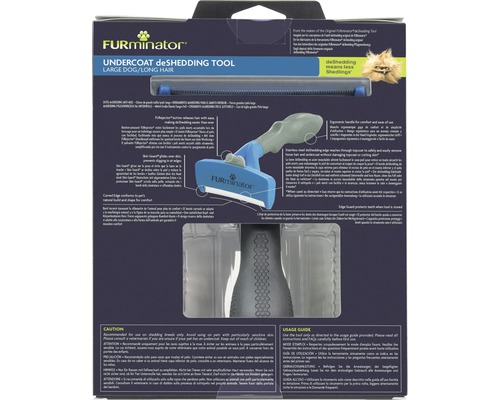FURminator Unterfell-deShedding-Werkzeug für grosse Hunde mit langem Fell