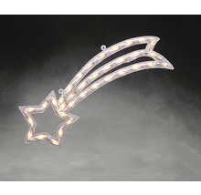 Leuchtender Stern als Weihnachtsdekoration