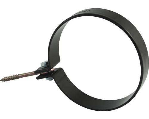 Rohrschelle aus Metall mit Schraube zur Befestigung