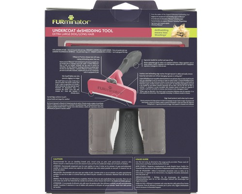 FURminator Unterfell-deShedding-Werkzeug für extra große Hunde mit langem Haar