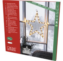 Verpackung einer Fensterdekoration mit LED Stern von Konstsmide