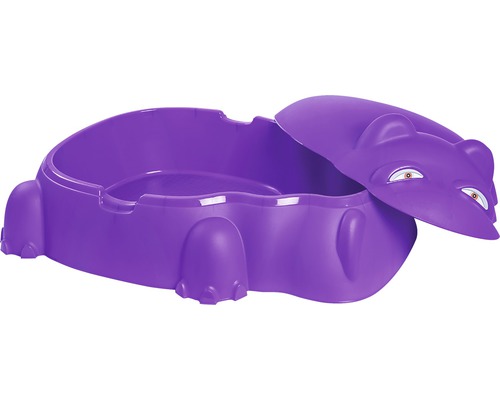 Bac à sable enfant "Hippo" plastique 98 x 71 x 33,5 cm violet