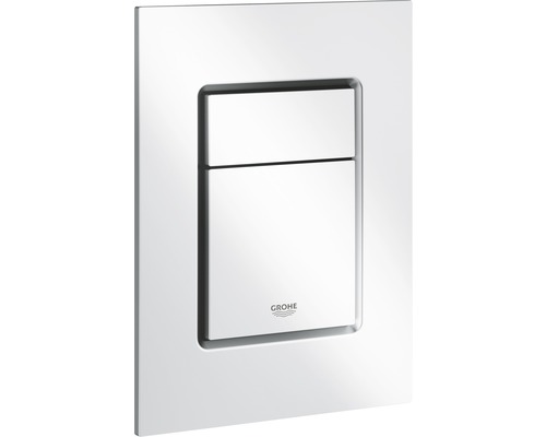 GROHE plaque de commande Skate S plaque chrome mat / bouton chrome mat 37535P00