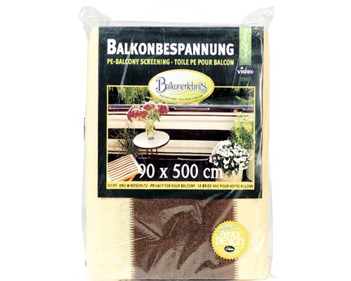 Balkonbespannung aus Polyethylen, 90 mal 500 Zentimeter