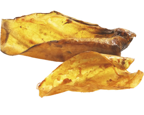 Deux oreilles de porc séchées pour chiens