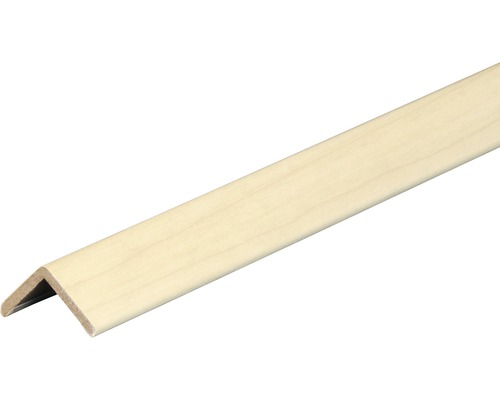 Baguette d'angle bouleau d'Alaska 22x22x2600 mm Profilé d''angle en bois