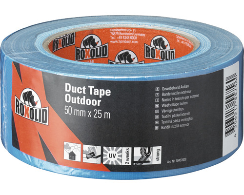 Bande textile ROXOLID Duct Tape Outdoor 50 mm x 25 m Ruban textile extérieur Roxolid, 50 millimètres x 25 mètres