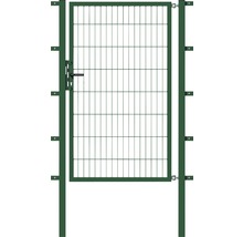 Portail de jardin avec remplissage en treillis métallique et cadre