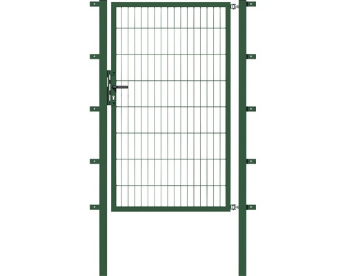 Portillon grillagé simple ALBERTS Flexo 100 x 80 cm y compris poteaux 6 x 6 cm vert