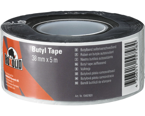 ROXOLID Butyl Tape Butyldichtband Dichtungsband selbstverschweissend braun 38 mm x 5 m ROXOLID Butyl Tape Butyldichtband Dichtungsband selbstverschweissend braun 38 mm x 5 m