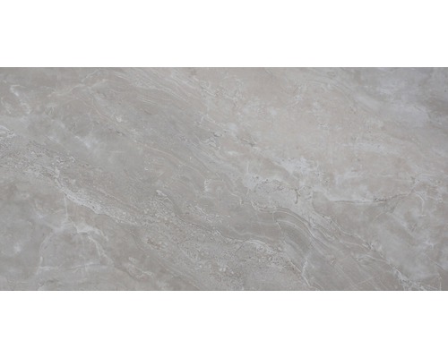 Carrelage pour sol en grès cérame fin Skyline gris 30x60x1 cm mat Carreau de marbre avec aspect pierre naturelle