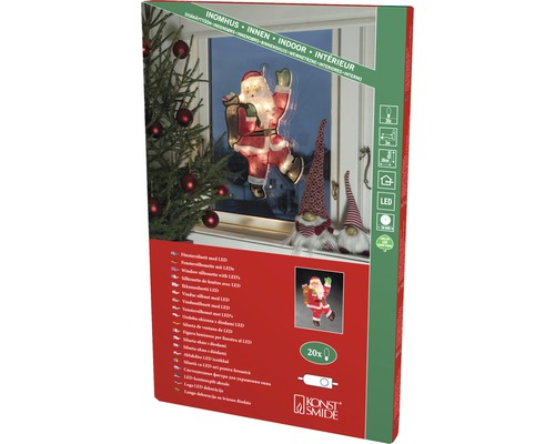 Konstsmide Fensterdekoration mit LED im Karton