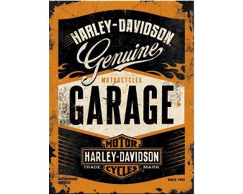 Dekomagnet Harley-Davidson Garage 6x8 cm