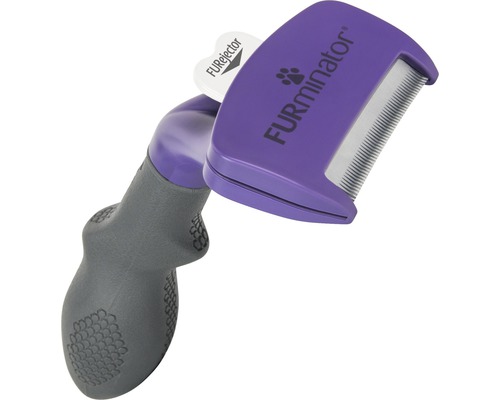 Furminator Tierhaarbürste zur Fellpflege mit Auswurffunktion