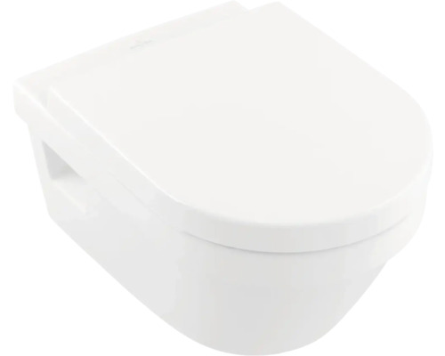 Wand-Tiefspülklosett aus Sanitärkeramik mit geschlossenem Spülrand