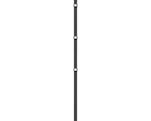 Poteau de panneau de clôture ALBERTS patte de serrage 6 x 4 x 120 cm anthracite