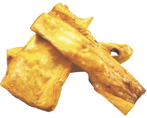 Hundekauartikel aus Rinderkopfhaut