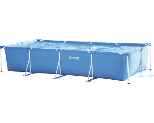 Rechteckiger Intex Pool mit Wasser