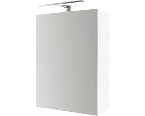 Armoire de toilette blanche avec éclairage pour la salle de bain