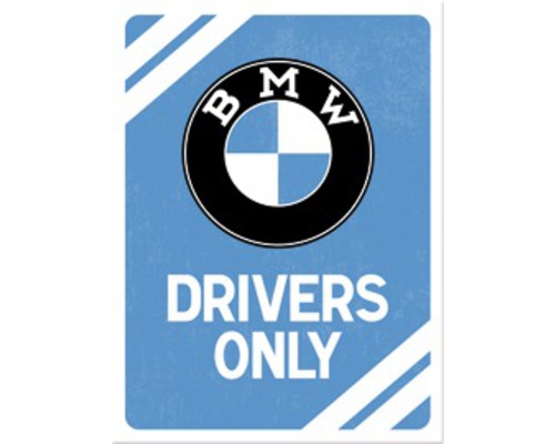 Aimant décoratif BMW Drivers Only 6x8 cm