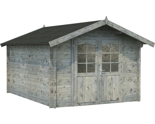 Abri de jardin en bois avec double porte