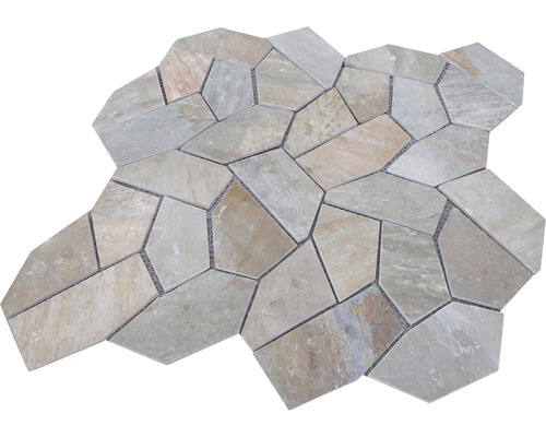 Tapis de mosaïque aspect pierre naturelle pour revêtements muraux et de sol