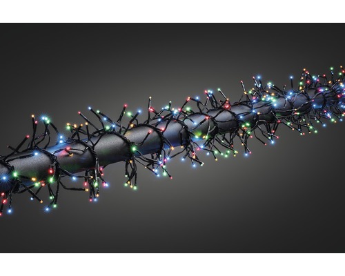 LED Büschellichterkette Konstsmide 5,8 m + 5 m Zuleitung Lichtfarbe bunt 768 LEDs inkl. Controller, 8 verschiedene Funktionen