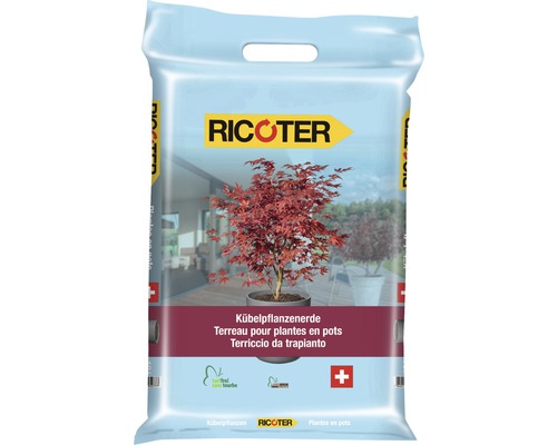 Ricoter Terreau pour plantes en bacs sans tourbe 10 l