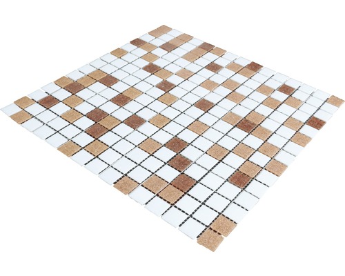 Mosaikfliese mit quadratischem Muster