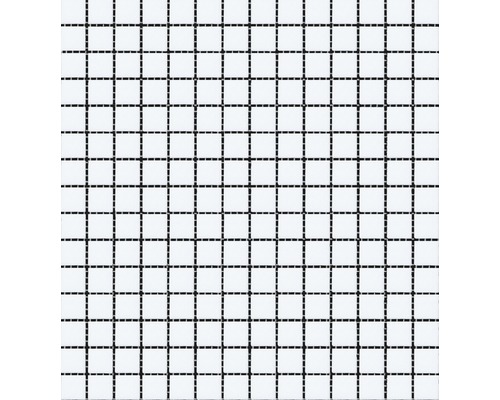 MIRAVA Glasmosaik Uni weiss BxLxS 30.5x32.5x0.4 cm