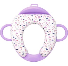 Toilettensitzverkleinerer mit Griffen und Pinguinmuster