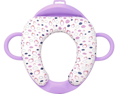 Toilettensitzverkleinerer mit Griffen und Pinguinmuster