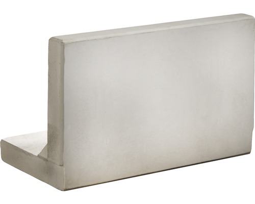 Winkelstütze Sichtbeton inkl. Versetzösen grau 100 x 10 x 60 cm Fusstiefe = 30 cm Winkelstütze Sichtbeton inkl. Versetzösen grau 100 x 10 x 60 cm Fusstiefe = 30 cm