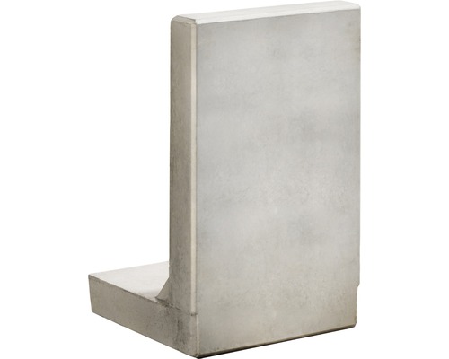 Winkelstütze Sichtbeton inkl. Versetzösen grau 50 x 10 x 80 cm Fusstiefe = 45 cm Winkelstütze Sichtbeton inkl. Versetzösen grau 50 x 10 x 80 cm Fusstiefe = 45 cm