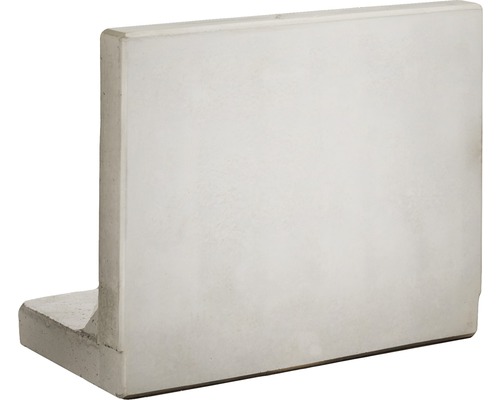 Winkelstütze Sichtbeton inkl. Versetzösen grau 100 x 10 x 80 cm Fusstiefe = 45 cm Winkelstütze Sichtbeton inkl. Versetzösen grau 100 x 10 x 80 cm Fusstiefe = 45 cm