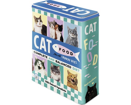 Boîte à provisions XL Cat Food 4 l 8x19x26 cm