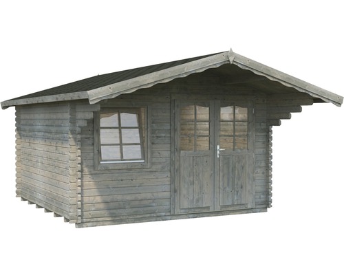 Abri de jardin en bois avec fenêtre et double porte