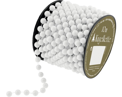Guirlande de perles décorative, longueur 10 mètres