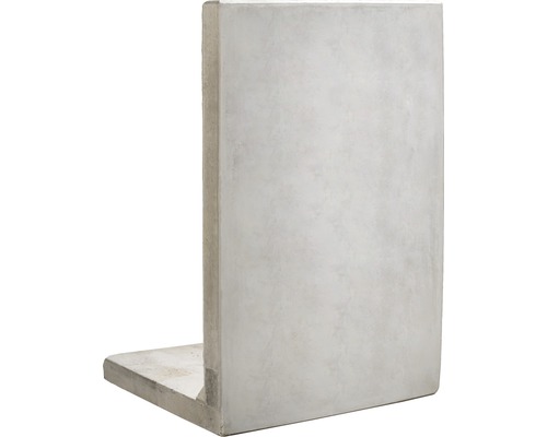 Winkelstütze Sichtbeton inkl. Versetzösen grau 100 x 10 x 150 cm Fusstiefe= 80 cm Winkelstütze Sichtbeton inkl. Versetzösen grau 100 x 10 x 150 cm Fusstiefe= 80 cm