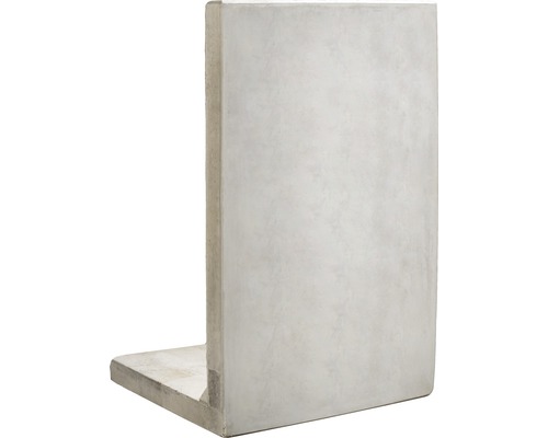 Winkelstütze Sichtbeton inkl. Versetzösen grau 100 x 10 x 160 cm Fusstiefe = 85 cm Winkelstütze Sichtbeton inkl. Versetzösen grau 100 x 10 x 160 cm Fusstiefe = 85 cm