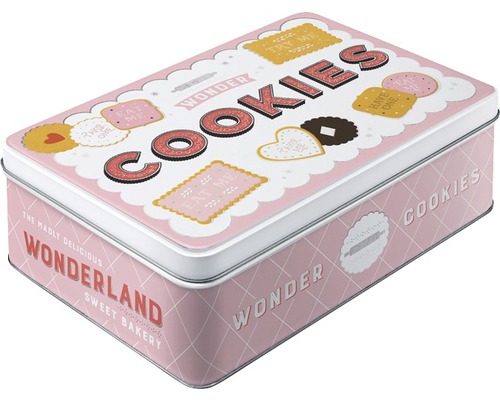 Boîte à provisions plate Wonder Cookies 2,5 l 23x16x7 cm