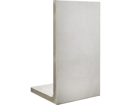 Winkelstütze Sichtbeton inkl. Versetzösen grau 100 x 10 x 180 cm Fusstiefe = 95 cm Winkelstütze Sichtbeton inkl. Versetzösen grau 100 x 10 x 180 cm Fusstiefe = 95 cm